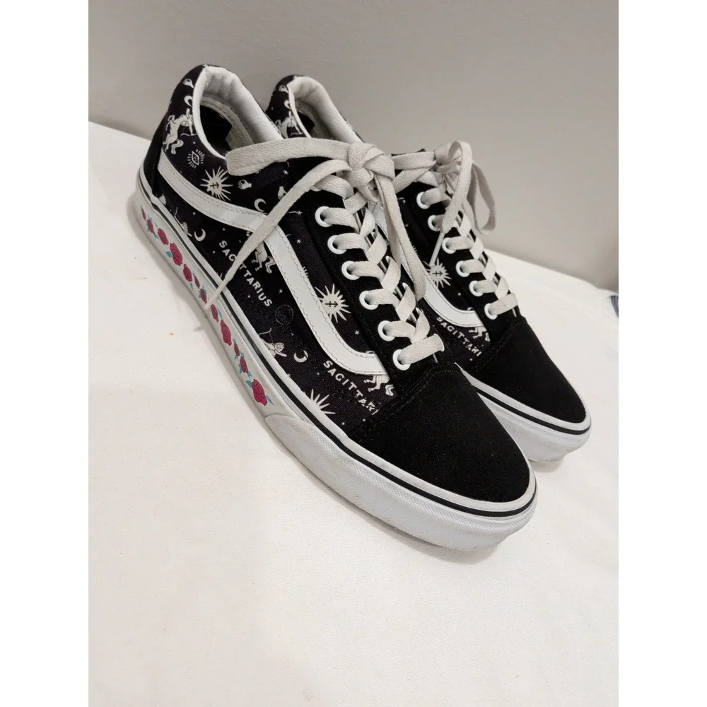 Vans Old Skool Black White Suede Unisex M 10.5 W 12